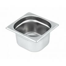 Bac gastronorme 1/6• profondeur : 150 mm • contenance : 3,2 l • dimensions : 265 x 162 mm
