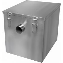 Bac à Graisse 35 l Commecial en Acier Inoxydable Séparateur Bac piège à Graisse - Sous Evier - Elimine les déchets de vos eaux - Parfait pour