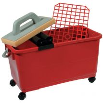 Haromac - Set de nettoyage du carreleur 8 pcs 22 l 4 rouleaux eponge hydro