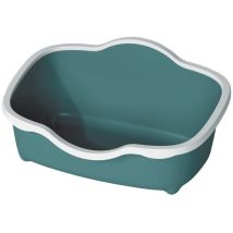 Bac À Litière Allongé Vert 59 X 39x 27 Cm Pour Chat Zolux