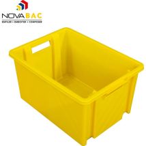 Bac De Manutention Novabac - Contenance : 18 L - Dimensions (l X P X H) : 390 X 287 X 212 Mm - Coloris : Jaune Novap