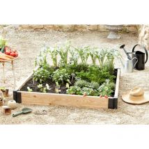 Mon Petit Potager - Potager Modulable en Bois Douglas Naturel - Carré Potager modulable en hauteur et en longueur