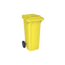 Bac poubelle wave 80-litres jaune
