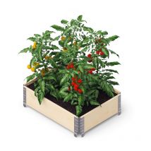 Buri - Bac surélevé ergonomique en bois Upyard, 120x60x40 cm, bois naturel