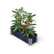 Upyard - Bac surélevé ergonomique en bois 120x80x40 cm, gris