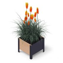 Bac surélevé ergonomique en bois Upyard pour intérieur et extérieur, 36x36x32 cm, brun