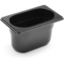 Bac Gastronorme Gn 1/9 En Polycarbonate Noir 176x162x100mm 1l Hendi 862827