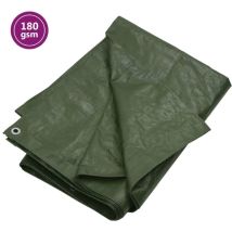 Bâche 180 g/m² 6x10 m Vert pehd