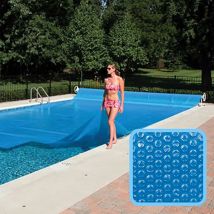 Bâche à bulles 5 m x 2 m pour piscine - 300 microns - Bleu Linxor