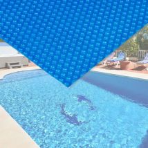 Bache à bulles bleue pour piscine 5x8m 140μ
