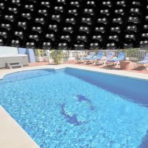 Bache à bulles noire pour piscine ronde 3m60 140μ