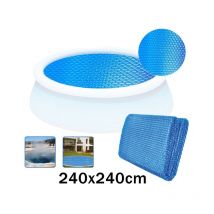 Bâche à bulles ronde 240cm pour piscine - Bleu