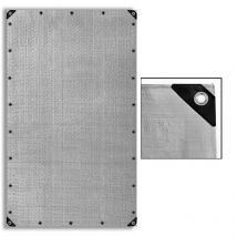 Bâche de protection Bâche pour accessoires de jardin Bâche en bois Tissu pe gris 90 / 2x3