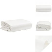 Bâche blanc 3x4 m 600 /m² - Bâche Imperméable - Bâche De Protection - Bâche Voiture - Bâche Moto - Bâche Terrasse