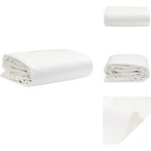 Bâche blanc 3x5 m 600 /m² - Bâche Imperméable - Bâche De Protection - Bâche Voiture - Bâche Moto - Bâche Terrasse