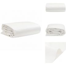 Bâche blanc 4x7 m 600 /m² - Bâche Imperméable - Bâche De Protection - Bâche Voiture - Bâche Moto - Bâche Terrasse