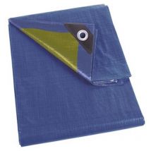 Bâche - bleu/kaki - résistant - 5 x 6 m (110-0506) - Perel