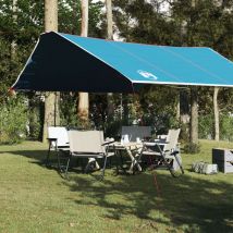 Bâche de camping bleu 420x440 cm imperméable