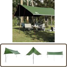 Bâche de camping vert 460x305x210 cm imperméable - Tente De Camping - Bâche De Camping - Abri De Jardin - Protection Contre La Pluie - Résistant Au