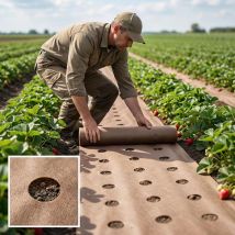 Unkrautvlies 1 × 10 M – Dickes, Perméables Geotextil Für Garten, Beete Und Wege, Mit 11 Befestigungspieken