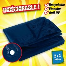 Bâche outiror de protection - 70 gr/m2 Titanium - bleu nuit Dimensions: 4m x 5m
