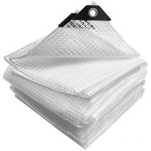 Vounot - Bâche de Protection en Polyéthylène 180g/m² - 1,5x6m blanc - imperméable, anti-UV
