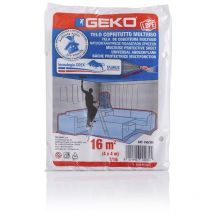 Geko Bâche de protection multiusage 16m² (4x4m) résistante et écologique en plastique xs avec technologie taurus