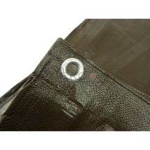 Artisanmat - Bâche de protection marron extra epaisse - 200 g/m² 10 x 10