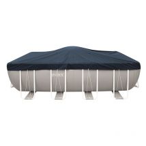 Bâche de protection pour piscine tubulaire rectangulaire Intex l 5,49 x l 2,74 m