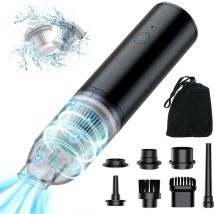 Aumotop Aspirateur à Main Puissant 8000PA Aspirateur Voiture 100W Aspirateur sans Fil 7 in 1 Multifonction Aspirateur pour Maison, Dépoussiéreur,