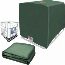 Alovez Bâche de réservoir d'eau ibc 1000L, Bâche Cuve Couvercle de réservoir ibc Robuste Imperméable Anti-poussière Anti-UV, Tissu Oxford durable,
