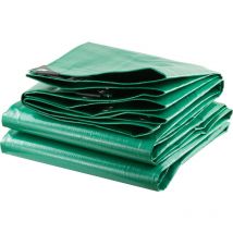 TERRE JARDIN - 240 g/m2 dicke, extrem widerstandsfähige Plane Schwarz 6 x 10