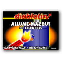 Allume mazout avec bout allumette x50 – Plomberie chauffage – DIABLOTIN