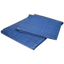 Bâche plastique 4 x 5 m Bleue Polyéthylène 80g/m²TECPLAST