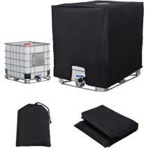 Bache pour Cuve 1000L IBC, Bache de réservoir d'eau Couvercle, Anti-UV Anti-poussière Couverture Container Réservoir IBC, Housse Protection (120 x