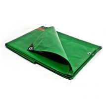 Bâche pro 250 g/m² Tecplast vert - 4 x 5 m - BA2504X5