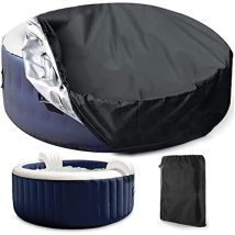 Rapanda - Bache Spa Gonflable, Couverture Spa Ronde, Bache Piscine Hivernage, Bache Hivernage Piscine Hors Sol, Bache Hivernage Piscine, Bache Salon