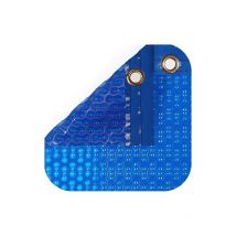 Bâche thermique 500 microns Geobubble de 3 x 3m avec renfort autour du contour