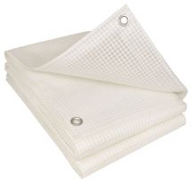 Bâche de Protection Découpable 160g/m² - En polyéthylène Armée - Indéchirable - 4 x 5 - Translucide