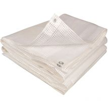 Bâche de Protection Découpable 160g/m² - En polyéthylène Armée - Indéchirable - 4 x 6 - Transparent