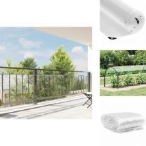 Bâche transparente avec œillets 1x12 m pvc - Bâche Transparente - Bâches Transparentes - Bâche Claire - Bâche Transparente Robuste