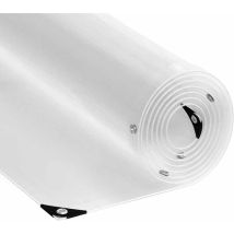 Bâche transparente avec œillets 5x10 m pvc Vidaxl
