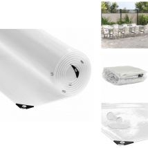 Bâche transparente avec œillets 3x10 m pvc - Bâche Transparente - Bâches Transparentes - Bâche Claire - Bâche Transparente Robuste