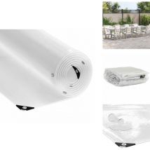 Bâche transparente avec œillets 3x6 m pvc - Bâche Transparente - Bâches Transparentes - Bâche Claire - Bâche Transparente Robuste
