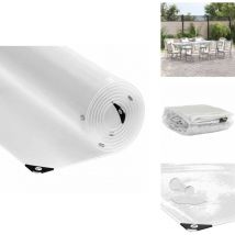 Bâche transparente avec œillets 5x5 m pvc - Bâche Transparente - Bâches Transparentes - Bâche Claire - Bâche Transparente Robuste