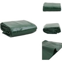 Bâche vert 4x6 m 600 g/m² - Bâche Verte - Bâche Imperméable - Bâche De Protection - Bâche 4x6 Mètres - Bâche Résistante