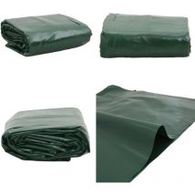 Bâche vert 4x6 m 600 g/m² - Bâche Verte - Bâche Imperméable - Bâche De Protection - Bâche 4x6 Mètres - Bâche Résistante - Home & Living