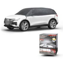 Bâche voiture All Weather Basic, bâche de voiture demi-garage taille xl gris