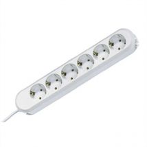 Bachmann - 381.249K Multipresa 6 scomparti Bianco Schuko 1 pz.