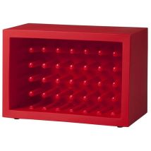 Bachus Rosso Fiamma Originale Slide Di Design Porta Bottiglie Vino Polietilene Moderno Colorato Soggiorno Sala Da Pranzo Made In Italy